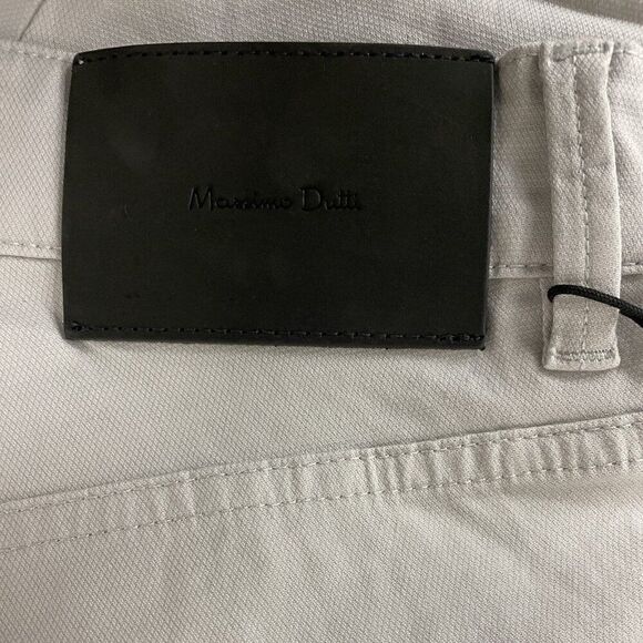 Massimo Dutti Mens Denim Pants EU 42 US 32 Slim Fit Straight stone 0042/064 NWT - Picture 5 of 12